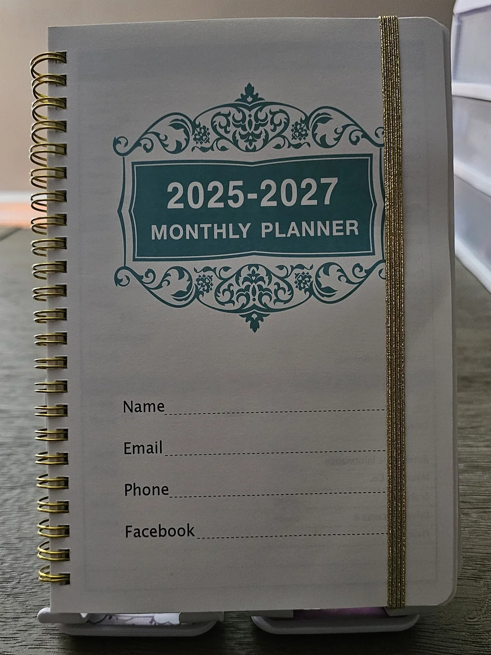 2025-2027 Floral Spiral Planner - Enjoy The Little Things